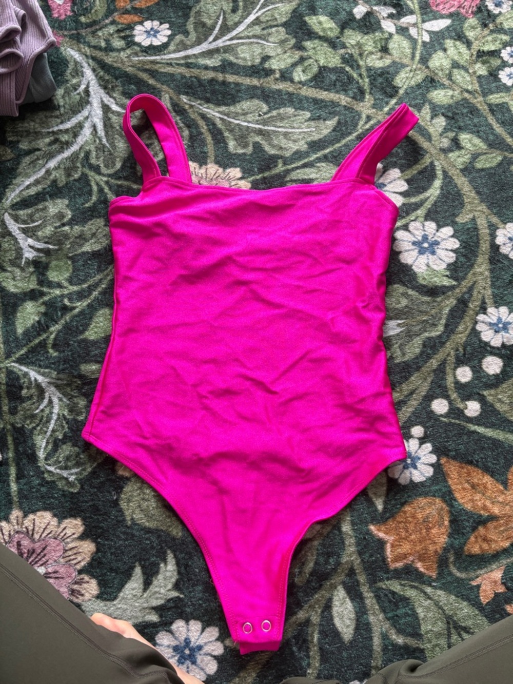 Bright Hot Pink One-Piece Bodysuit